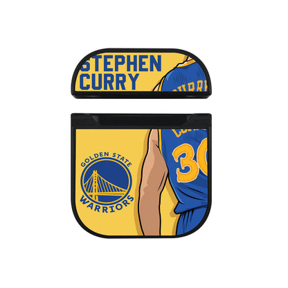 Stephen Curry Golden State Warriors Team Apple Airpods Case Black