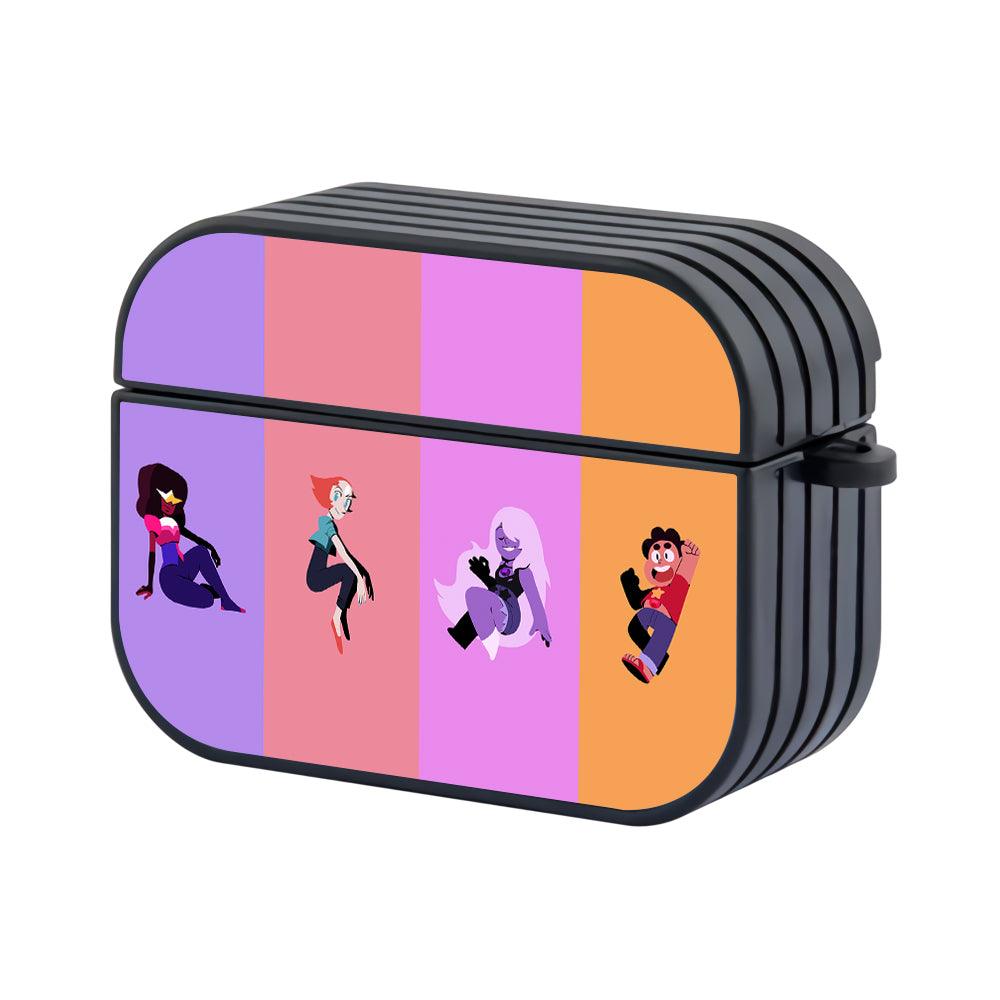 Steven Universe Color Block of Aura Apple Airpods Pro 2 Case Black