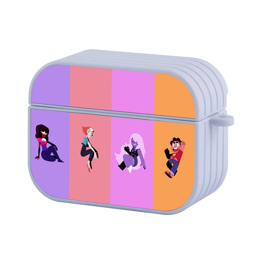 Steven Universe Color Block of Aura Apple Airpods Pro 3 Case-White-Carneyforia