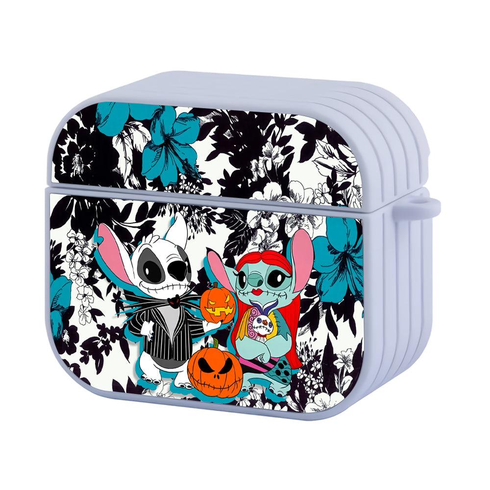 Stitch Bluish Costum for Halloween Apple Airpods 4 Case White