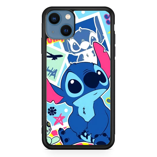 Stitch Cute Stare iPhone 14 Plus Case - Carneyforia