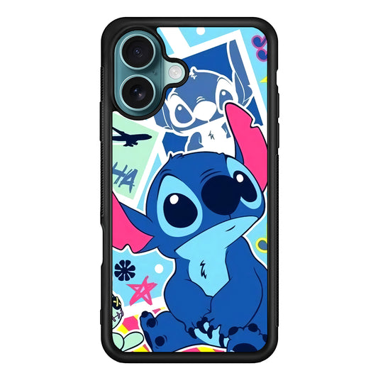 Stitch Cute Stare iPhone 16 Case