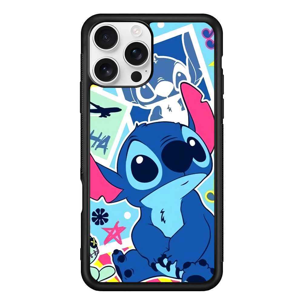 Stitch Cute Stare iPhone 16 Pro Case