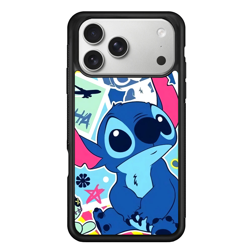 Stitch Cute Stare iPhone 17 Pro Case