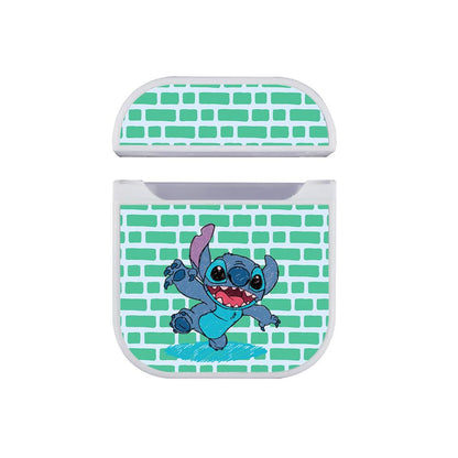 Stitch Dancing Never End Apple Airpods Case White