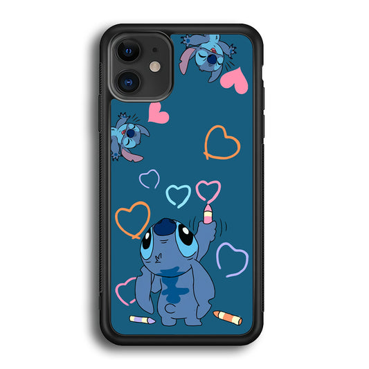 Stitch Drawing Lovely iPhone 12 Case