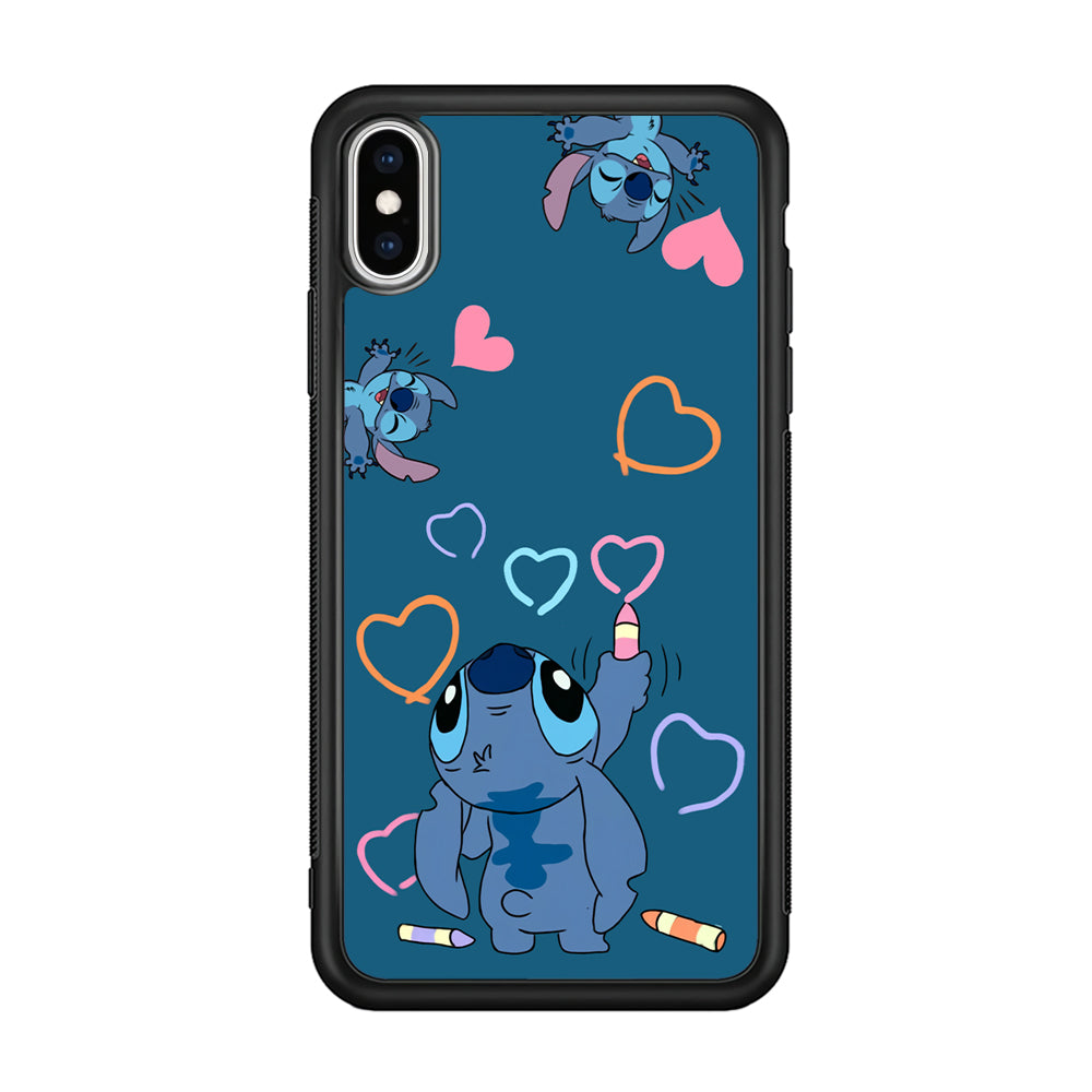 Stitch Drawing Lovely iPhone XS Case