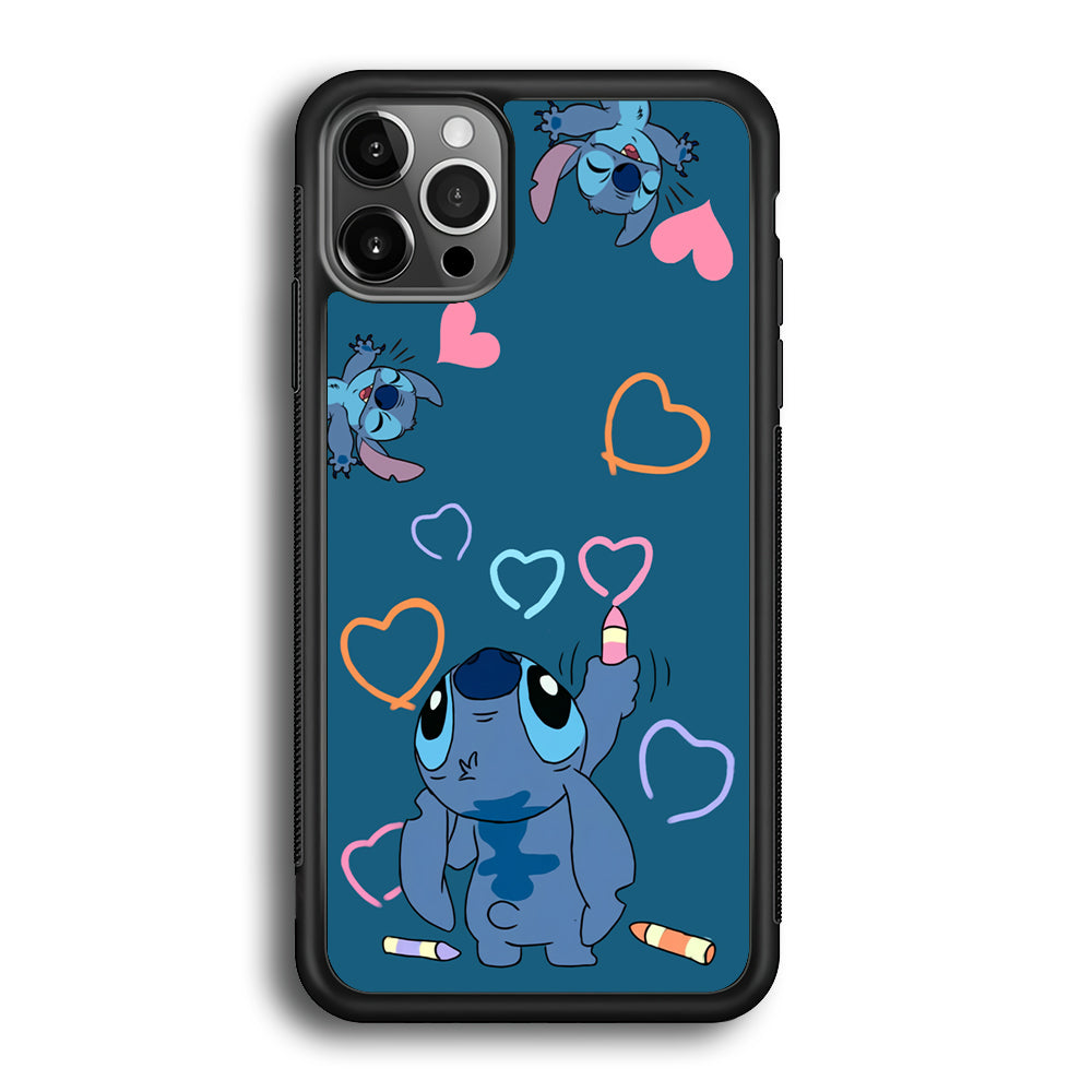 Stitch Drawing Lovely iPhone 12 Pro Case