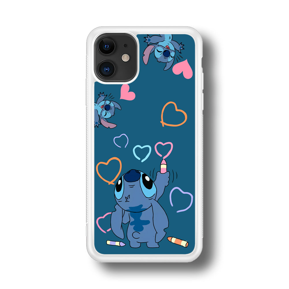 Stitch Drawing Lovely iPhone 11 Case