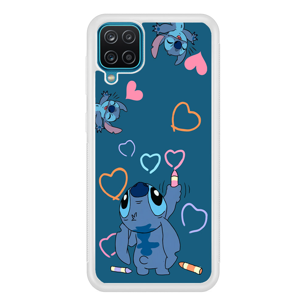 Stitch Drawing Lovely Samsung Galaxy A12 Case