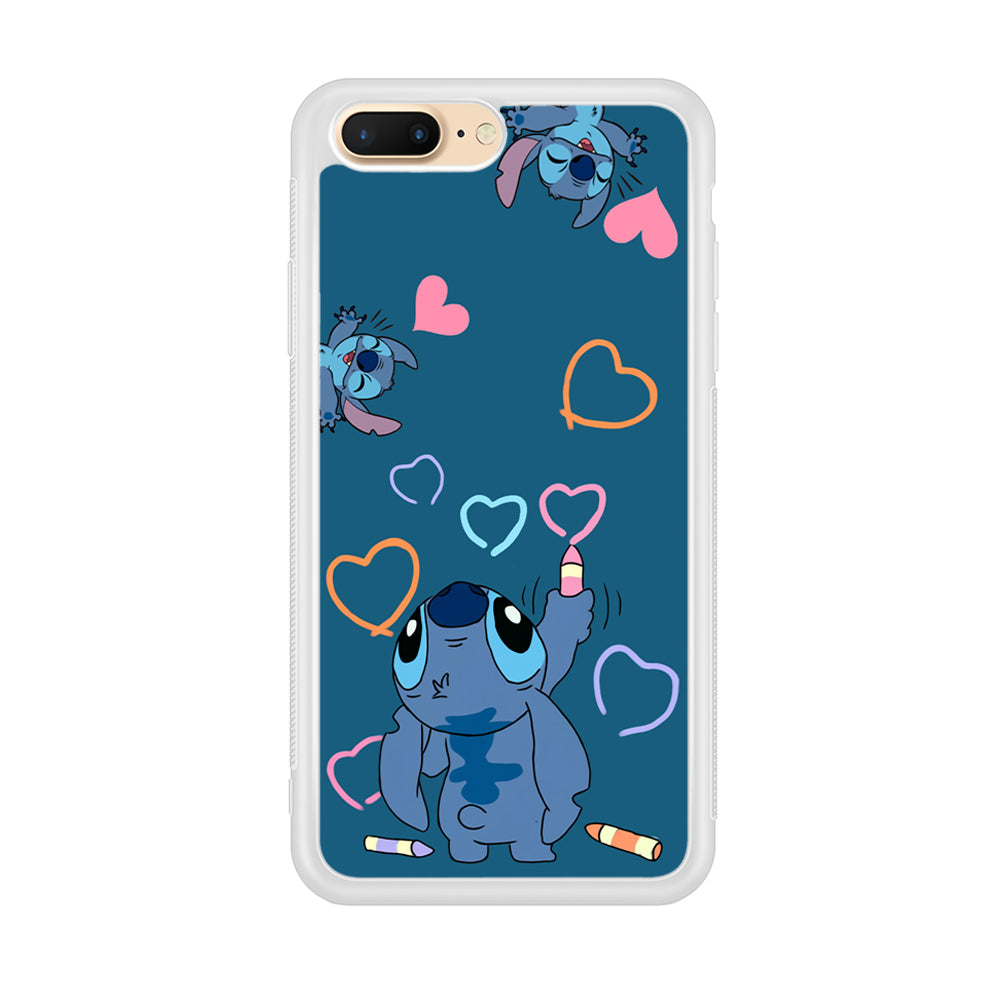Stitch Drawing Lovely iPhone 8 Plus Case