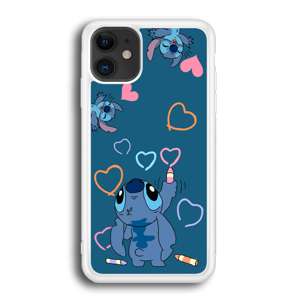 Stitch Drawing Lovely iPhone 12 Case