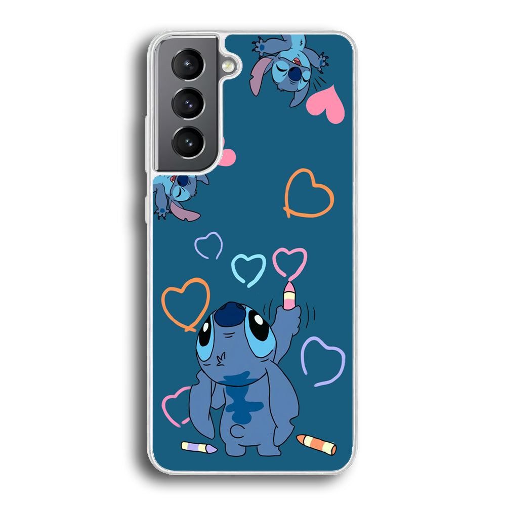 Stitch Drawing Lovely Samsung Galaxy S21 Plus Case