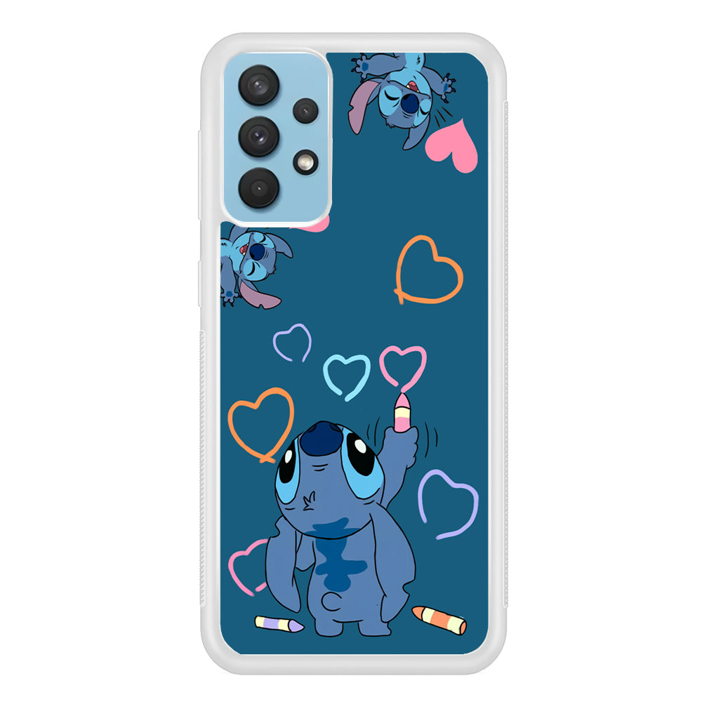 Stitch Drawing Lovely Samsung Galaxy A32 Case