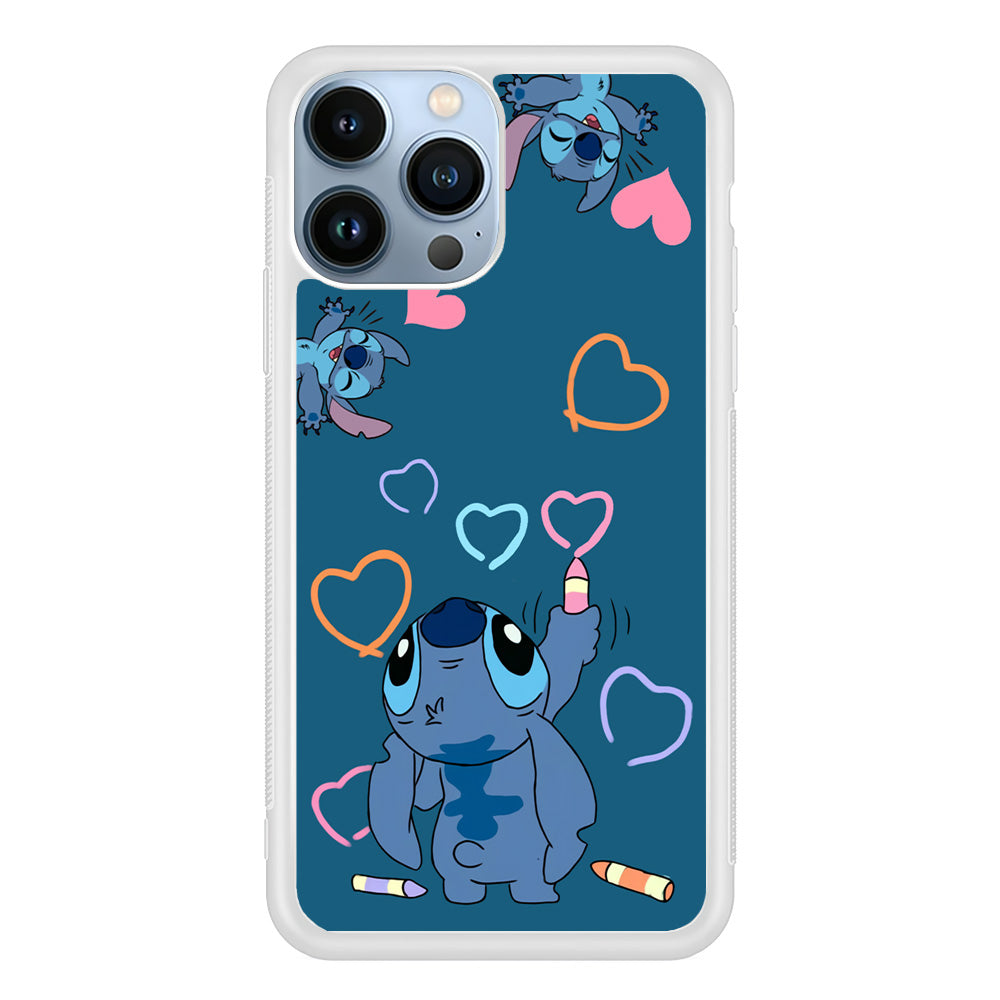 Stitch Drawing Lovely iPhone 13 Pro Max Case