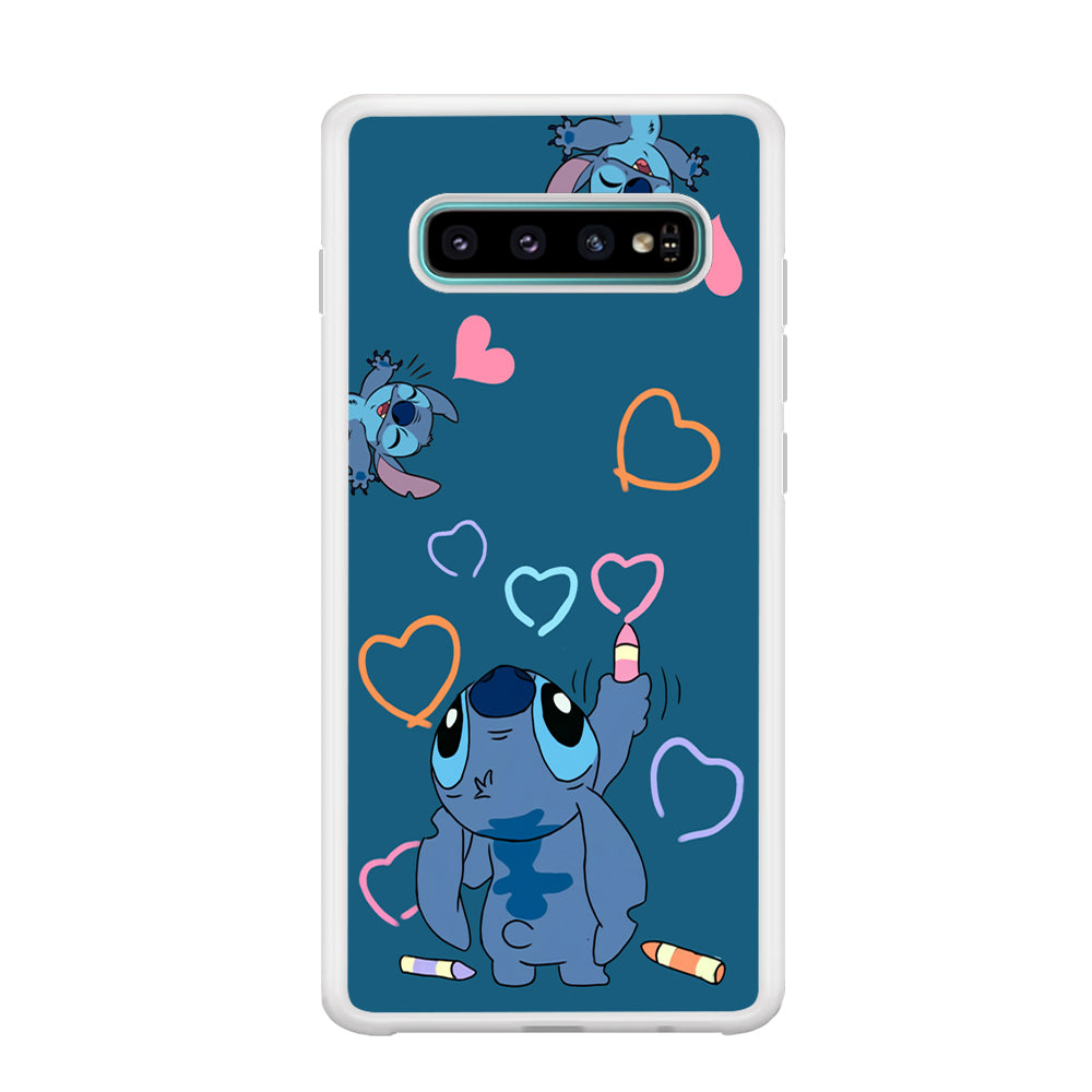 Stitch Drawing Lovely Samsung Galaxy S10 Case