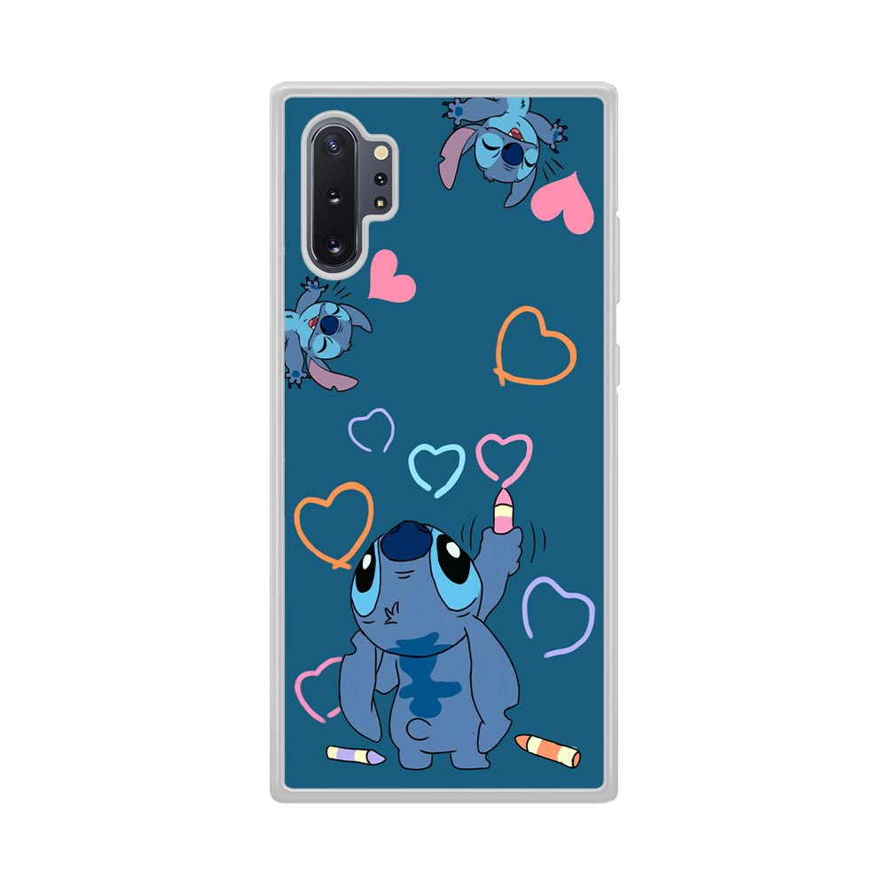 Stitch Drawing Lovely Samsung Galaxy Note 10 Plus Case