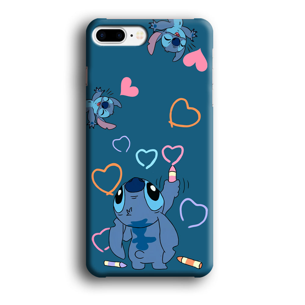 Stitch Drawing Lovely iPhone 8 Plus Case