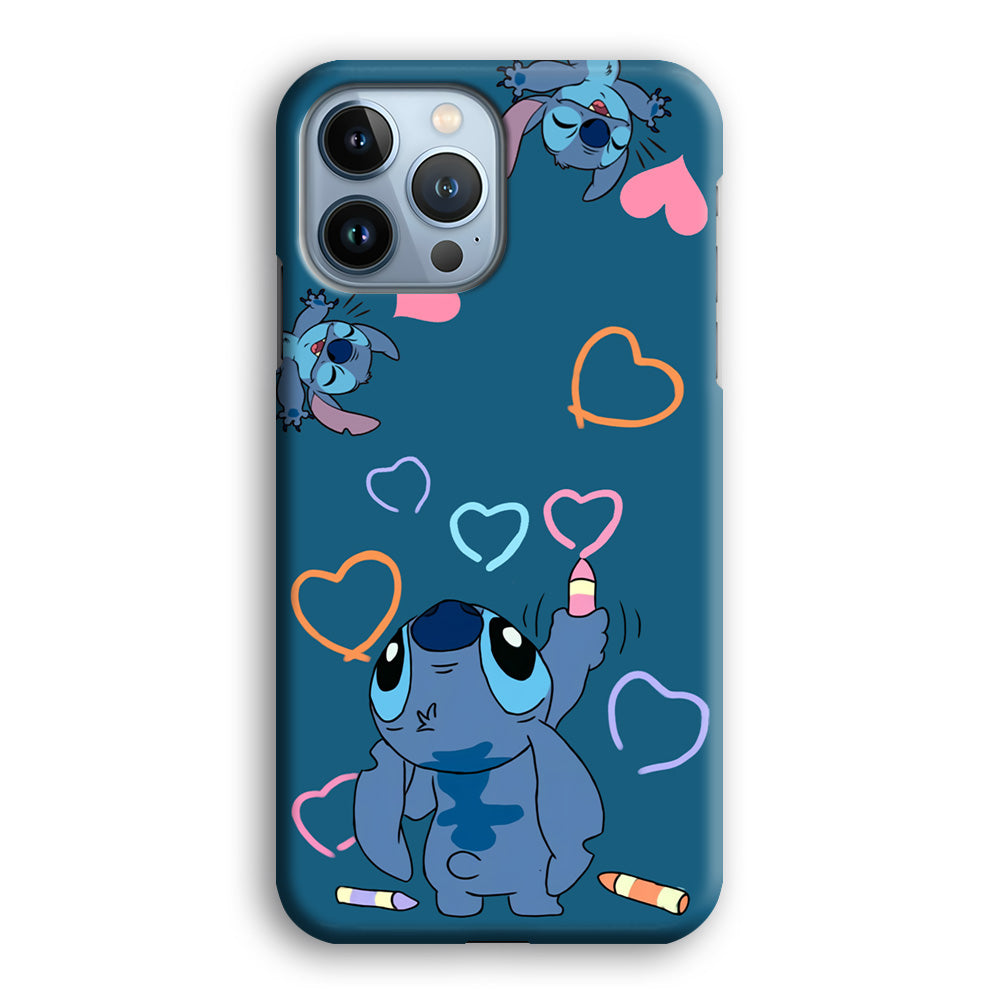 Stitch Drawing Lovely iPhone 13 Pro Max Case