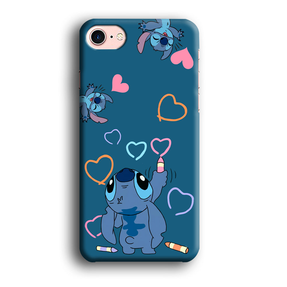 Stitch Drawing Lovely iPhone 8 Case