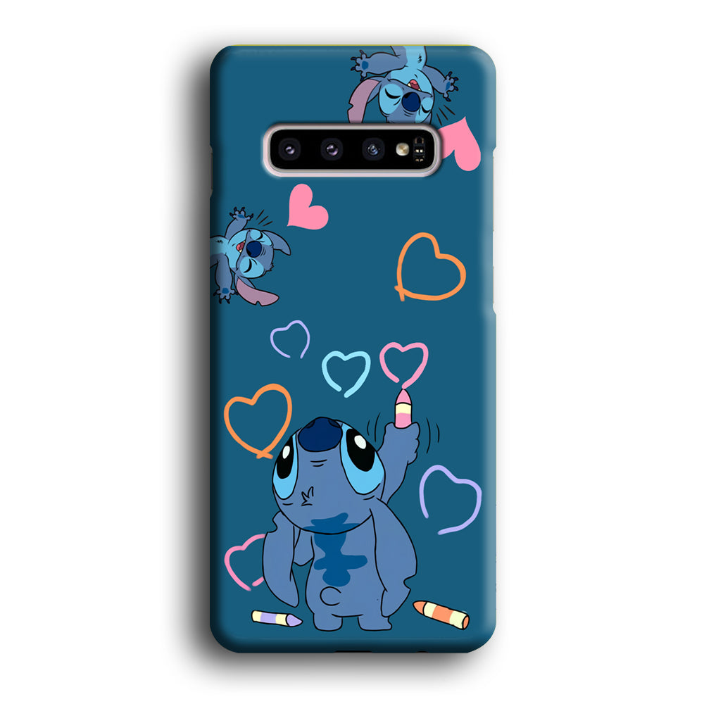 Stitch Drawing Lovely Samsung Galaxy S10 Case