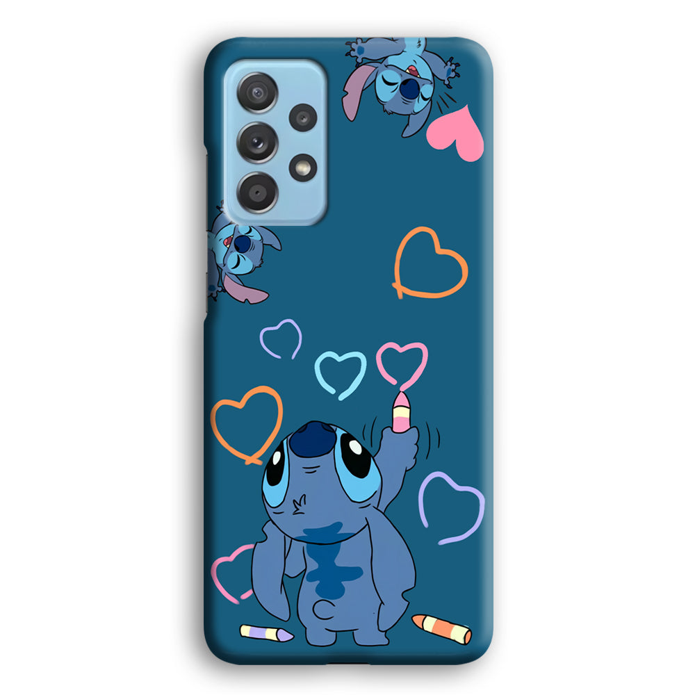 Stitch Drawing Lovely Samsung Galaxy A52 Case