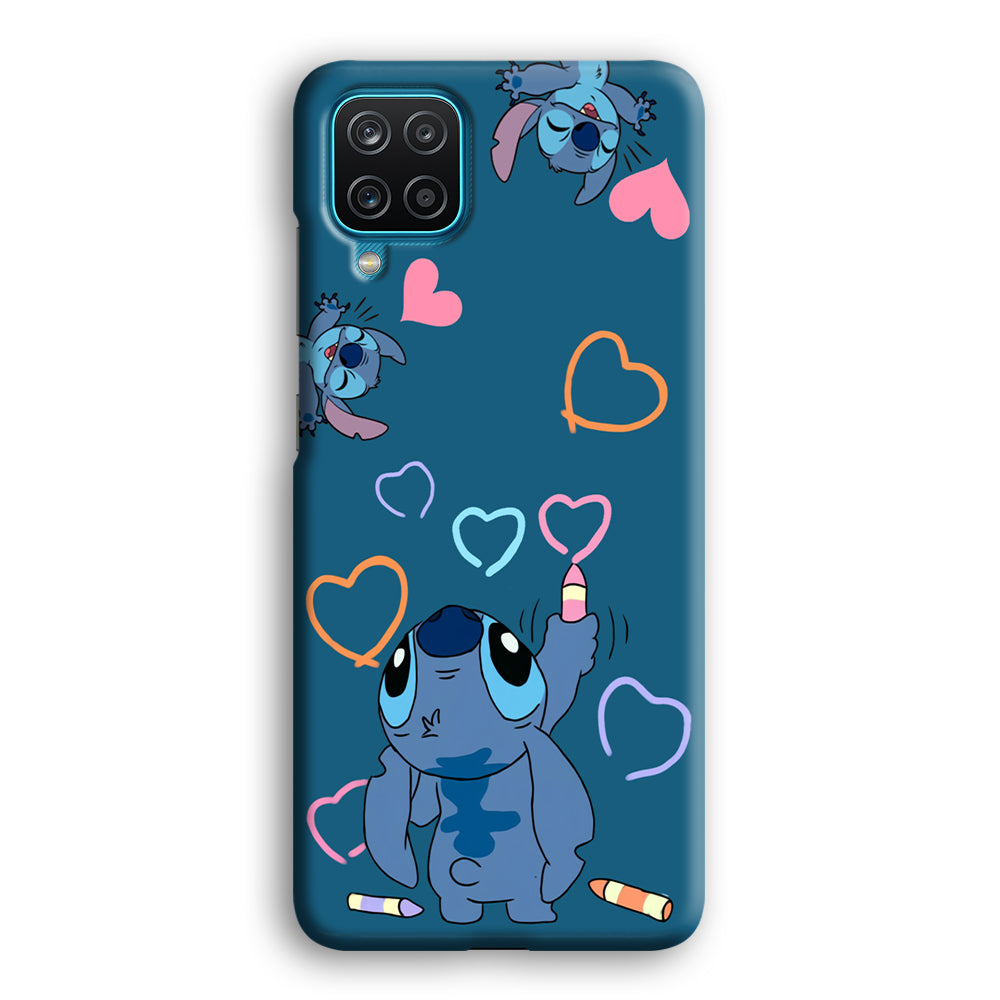 Stitch Drawing Lovely Samsung Galaxy A12 Case