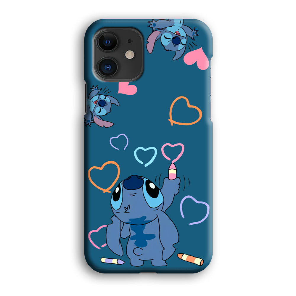 Stitch Drawing Lovely iPhone 12 Case