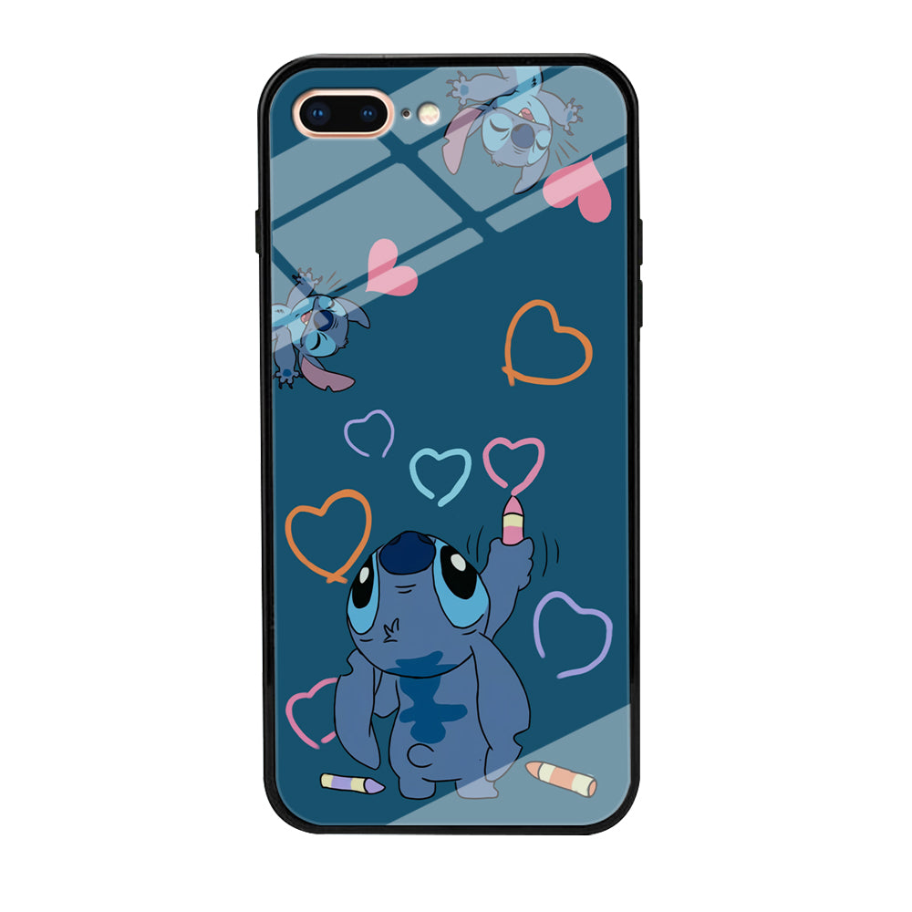 Stitch Drawing Lovely iPhone 8 Plus Case