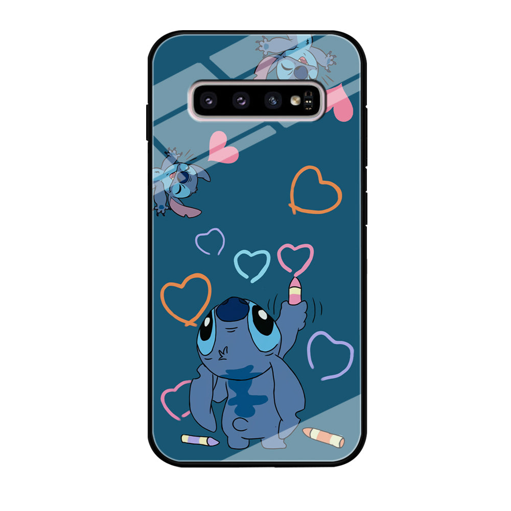 Stitch Drawing Lovely Samsung Galaxy S10 Case