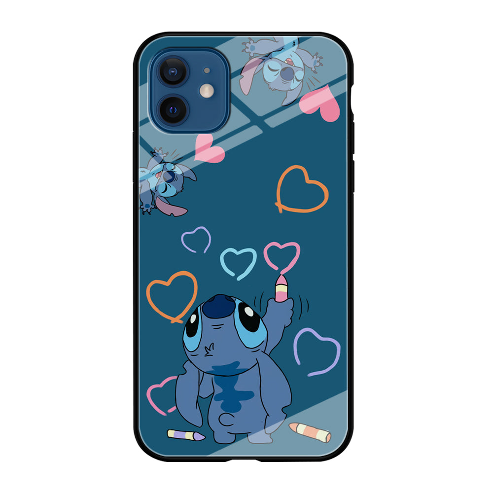 Stitch Drawing Lovely iPhone 12 Case