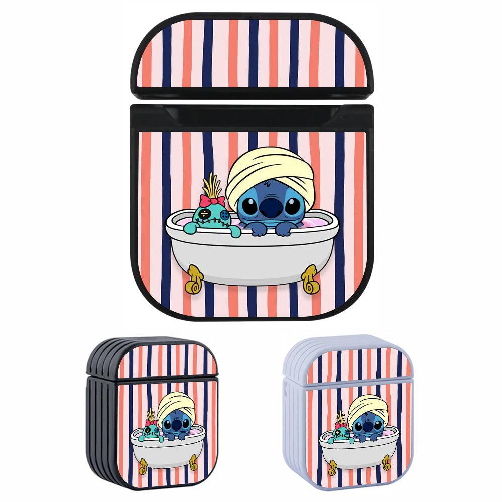 Stitch The Joy of Bathing Apple Airpods Case