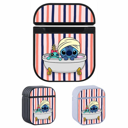 Stitch The Joy of Bathing Apple Airpods Case