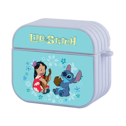 Stitch and Lilo a Day in Plesure Apple Airpods 4 Case White