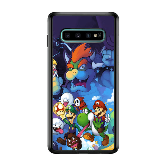 Super Mario Against The King Samsung Galaxy S10 Case