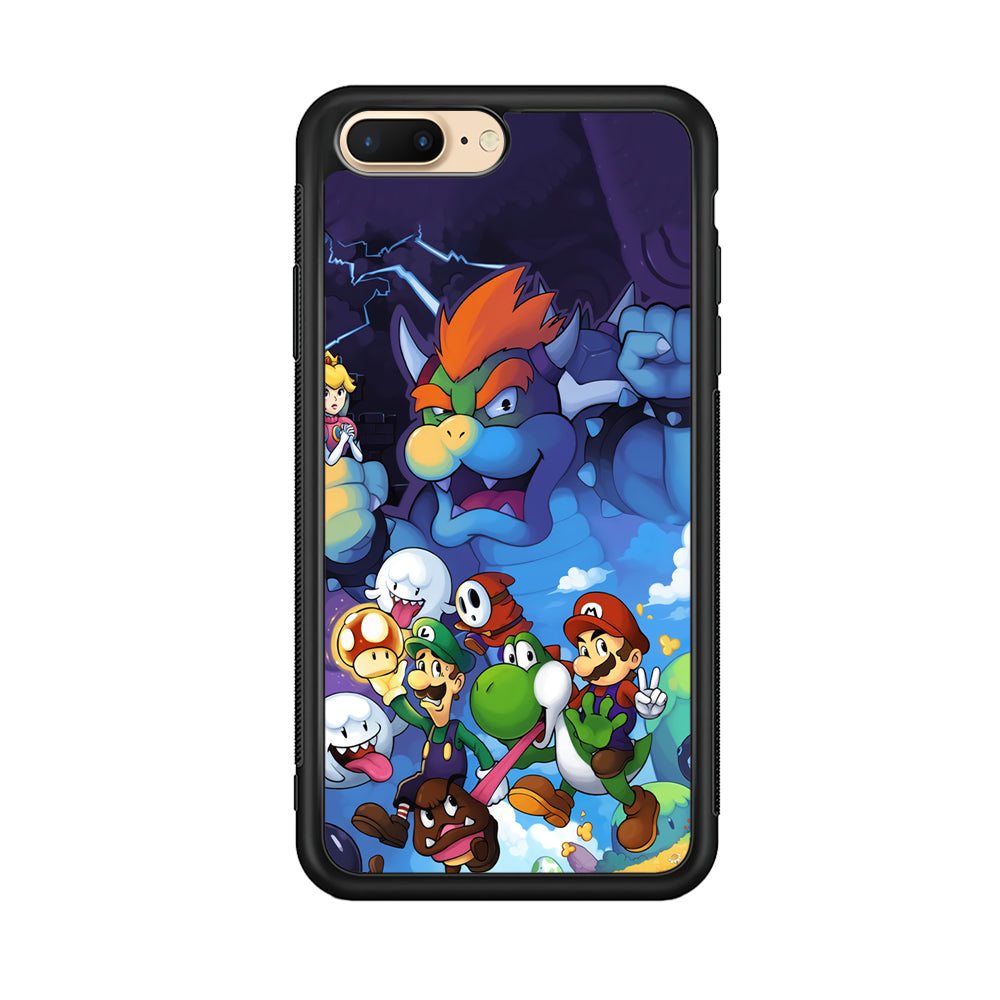 Super Mario Against The King iPhone 8 Plus Case