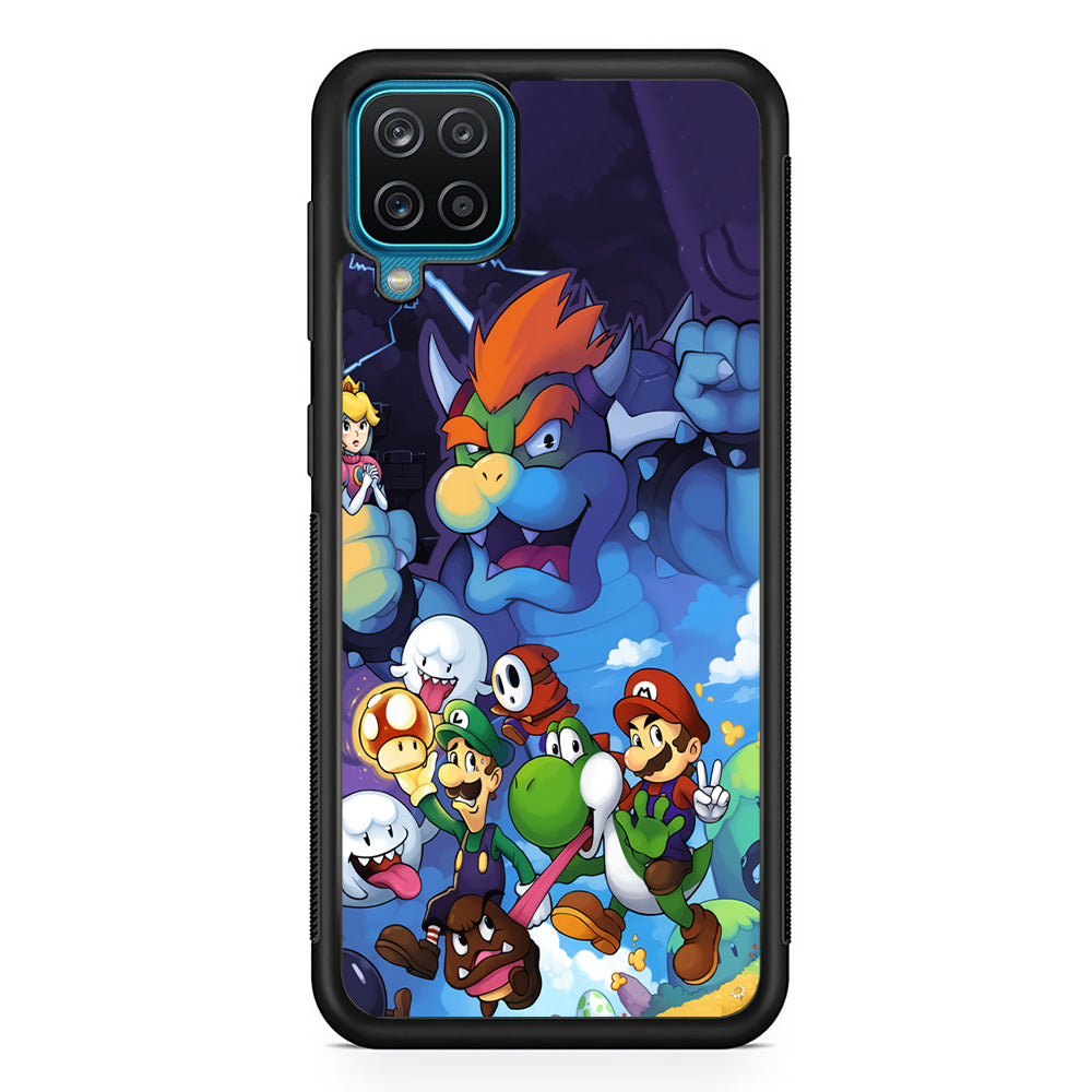 Super Mario Against The King Samsung Galaxy A12 Case