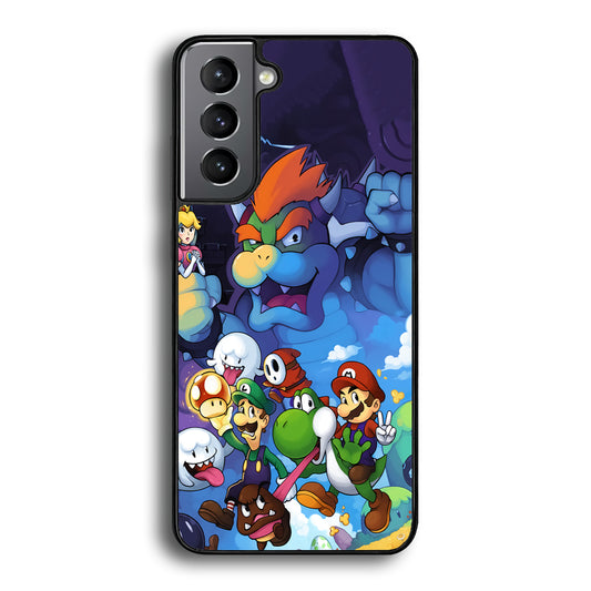 Super Mario Against The King Samsung Galaxy S21 Case