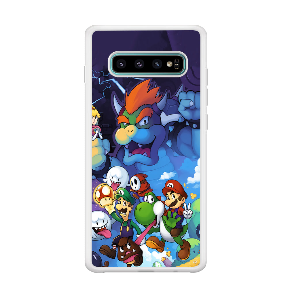 Super Mario Against The King Samsung Galaxy S10 Case