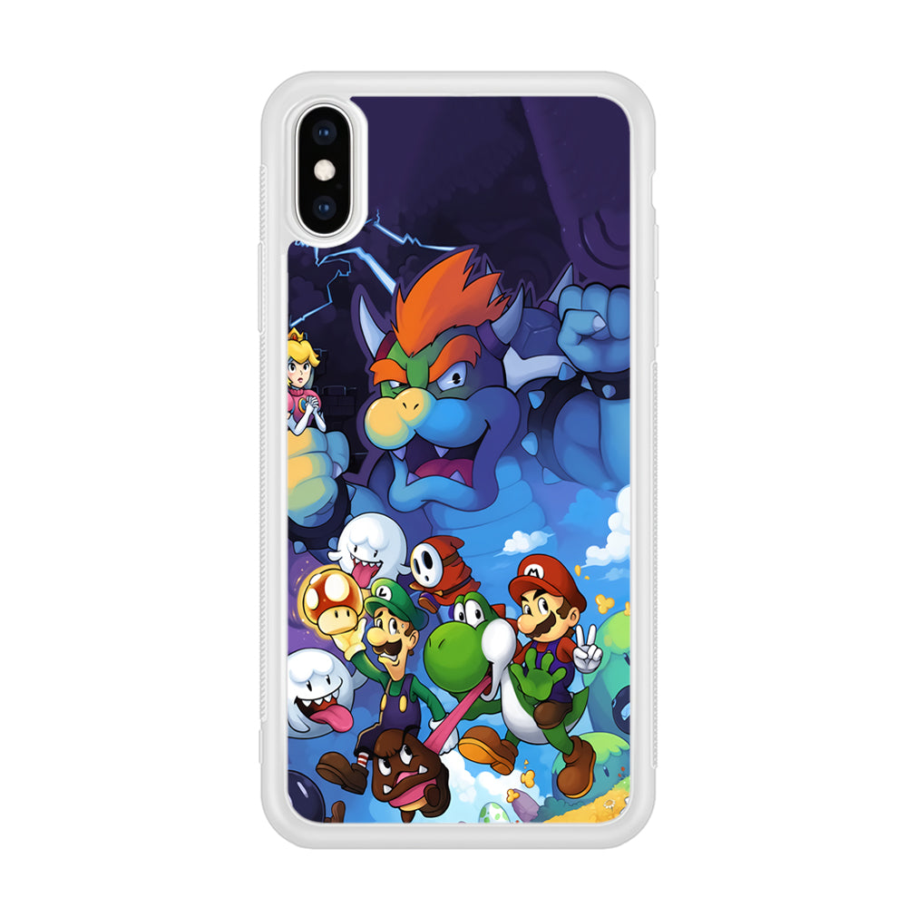 Super Mario Against The King iPhone X Case
