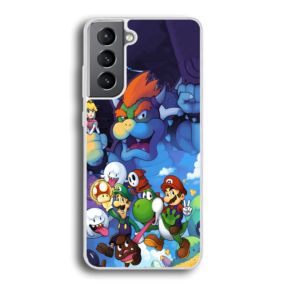 Super Mario Against The King Samsung Galaxy S21 Plus Case