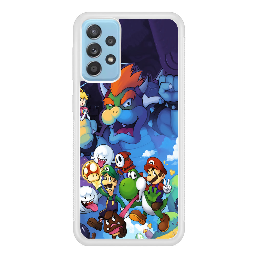 Super Mario Against The King Samsung Galaxy A52 Case