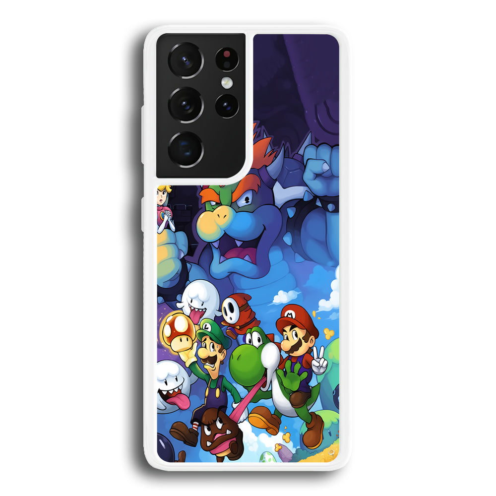 Super Mario Against The King Samsung Galaxy S21 Ultra Case