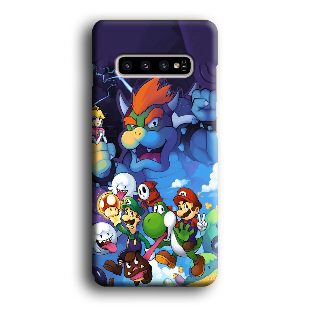 Super Mario Against The King Samsung Galaxy S10 Case