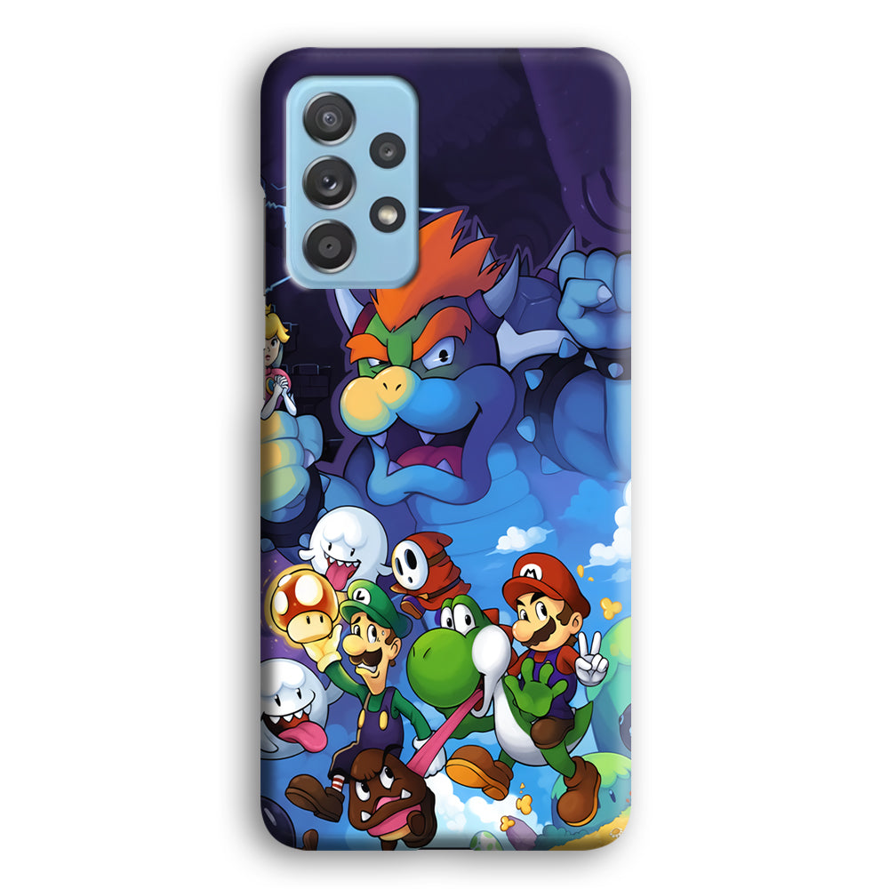 Super Mario Against The King Samsung Galaxy A72 Case