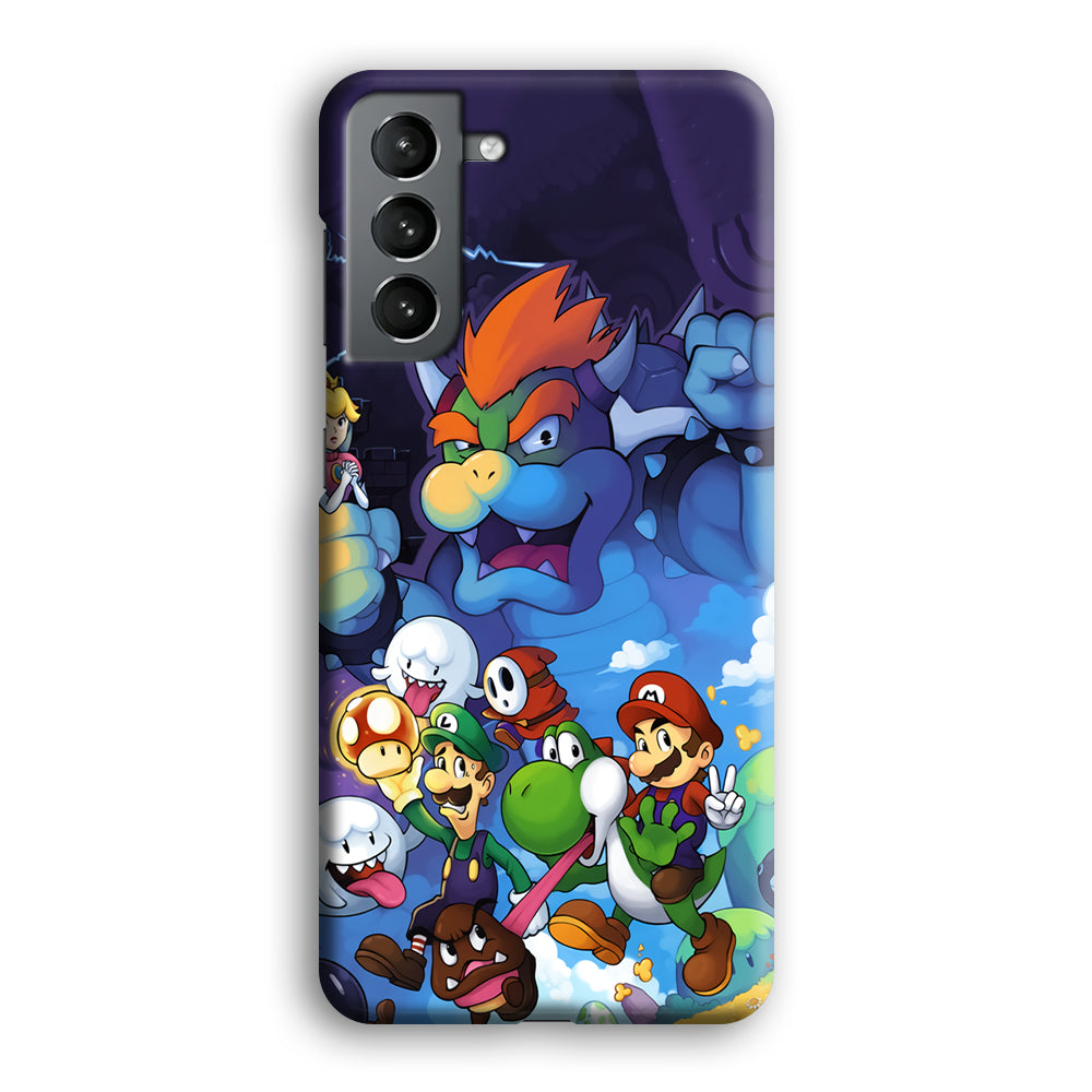 Super Mario Against The King Samsung Galaxy S21 Plus Case