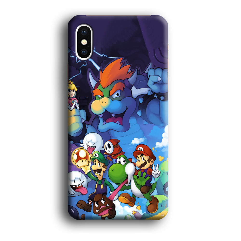 Super Mario Against The King iPhone X Case