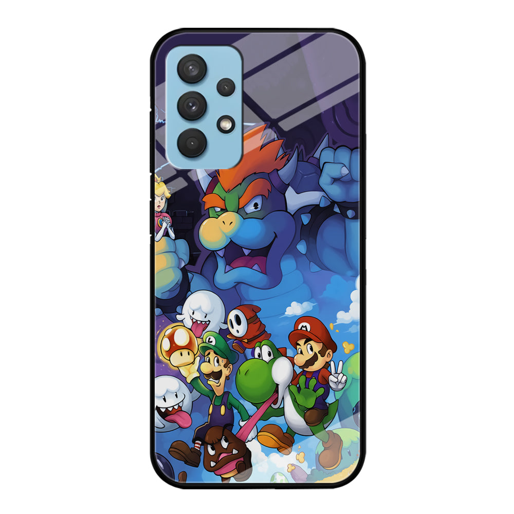 Super Mario Against The King Samsung Galaxy A32 Case