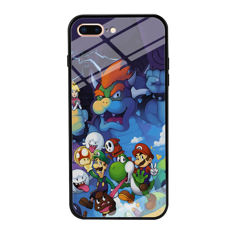 Super Mario Against The King iPhone 8 Plus Case