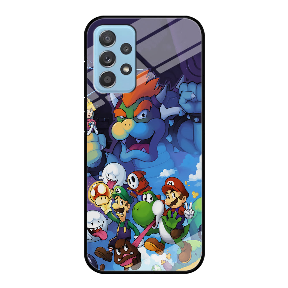 Super Mario Against The King Samsung Galaxy A72 Case